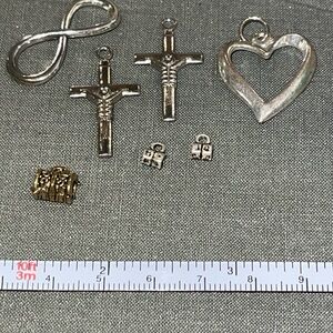 Silver and Gold Tone Charm Set